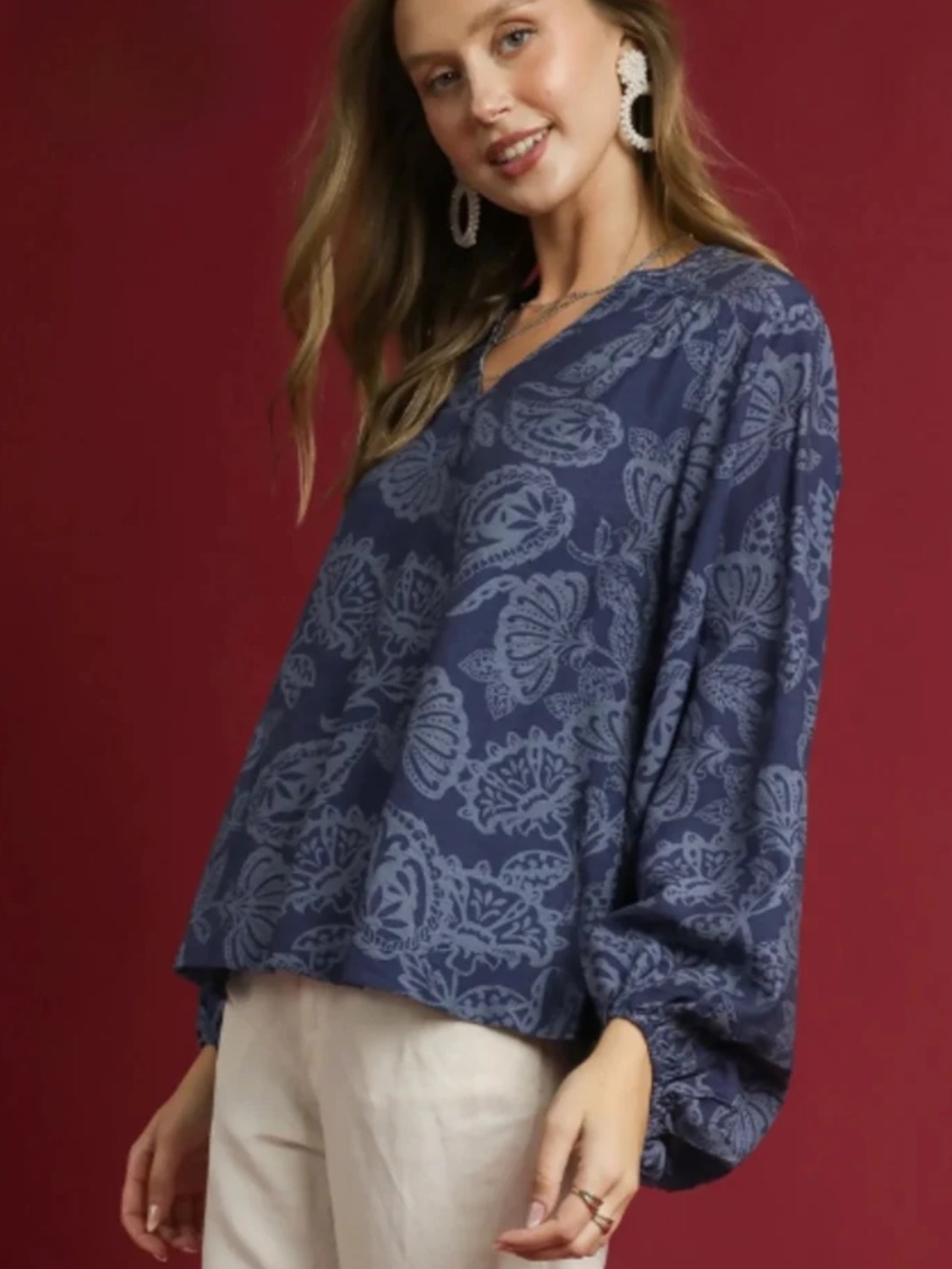 Umgee FLORAL DREAMS BLOUSE